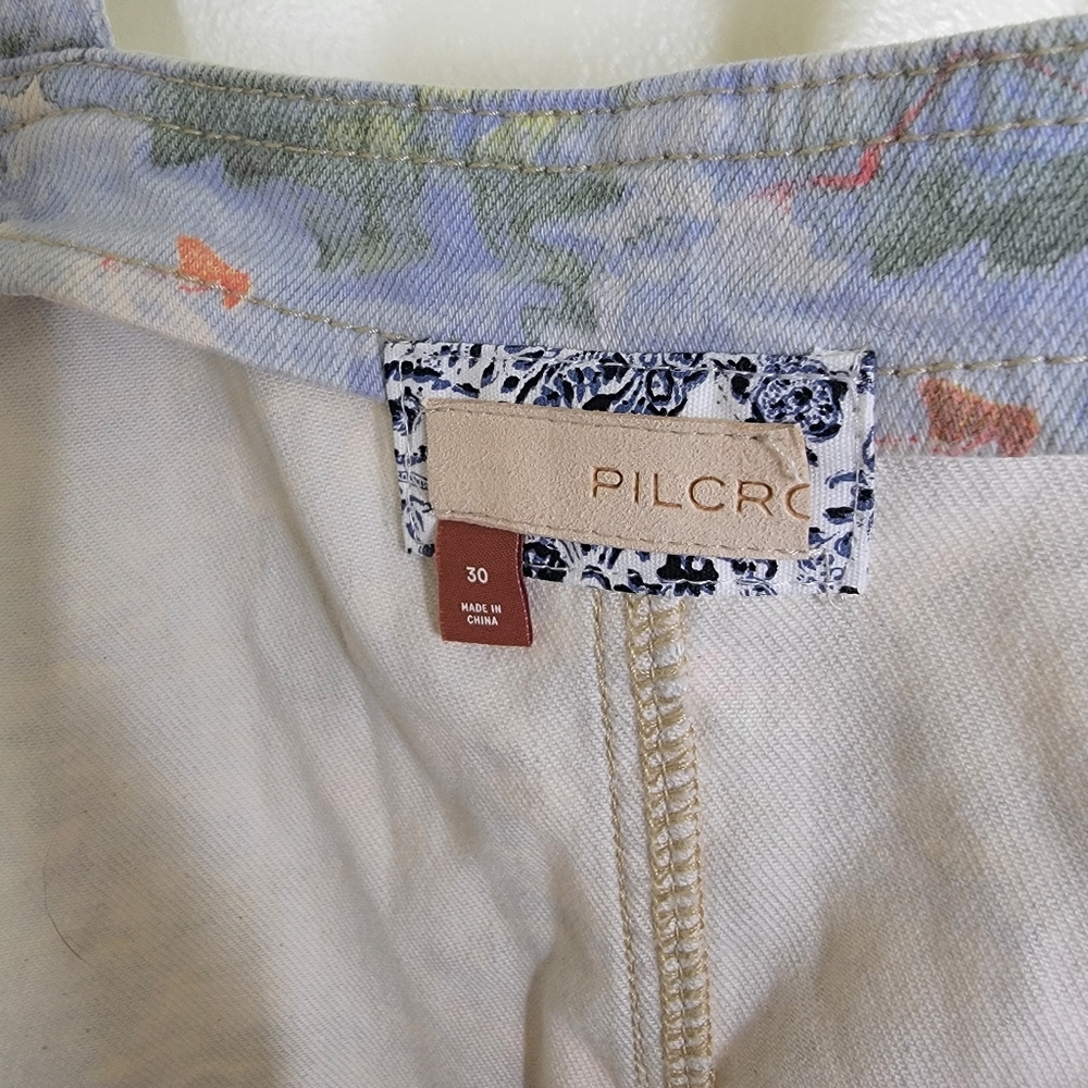 Anthropologie Pilcro Cut Off Denim Short Overalls Size 30 - Picture 5 of 7